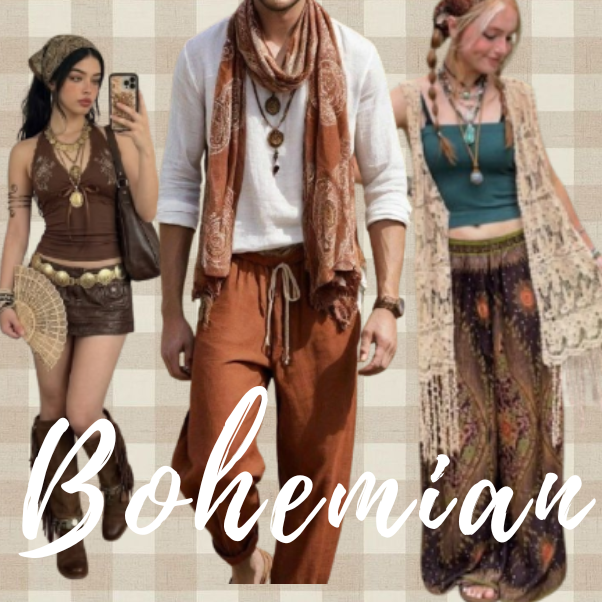 bohemian flowy fabrics