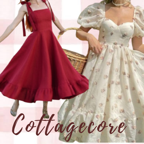 cottagecore floral dresses