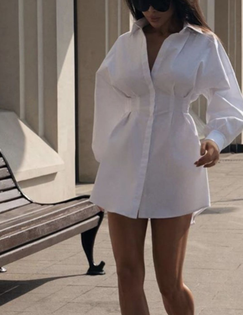 white shirt as a dress or cover up (1)